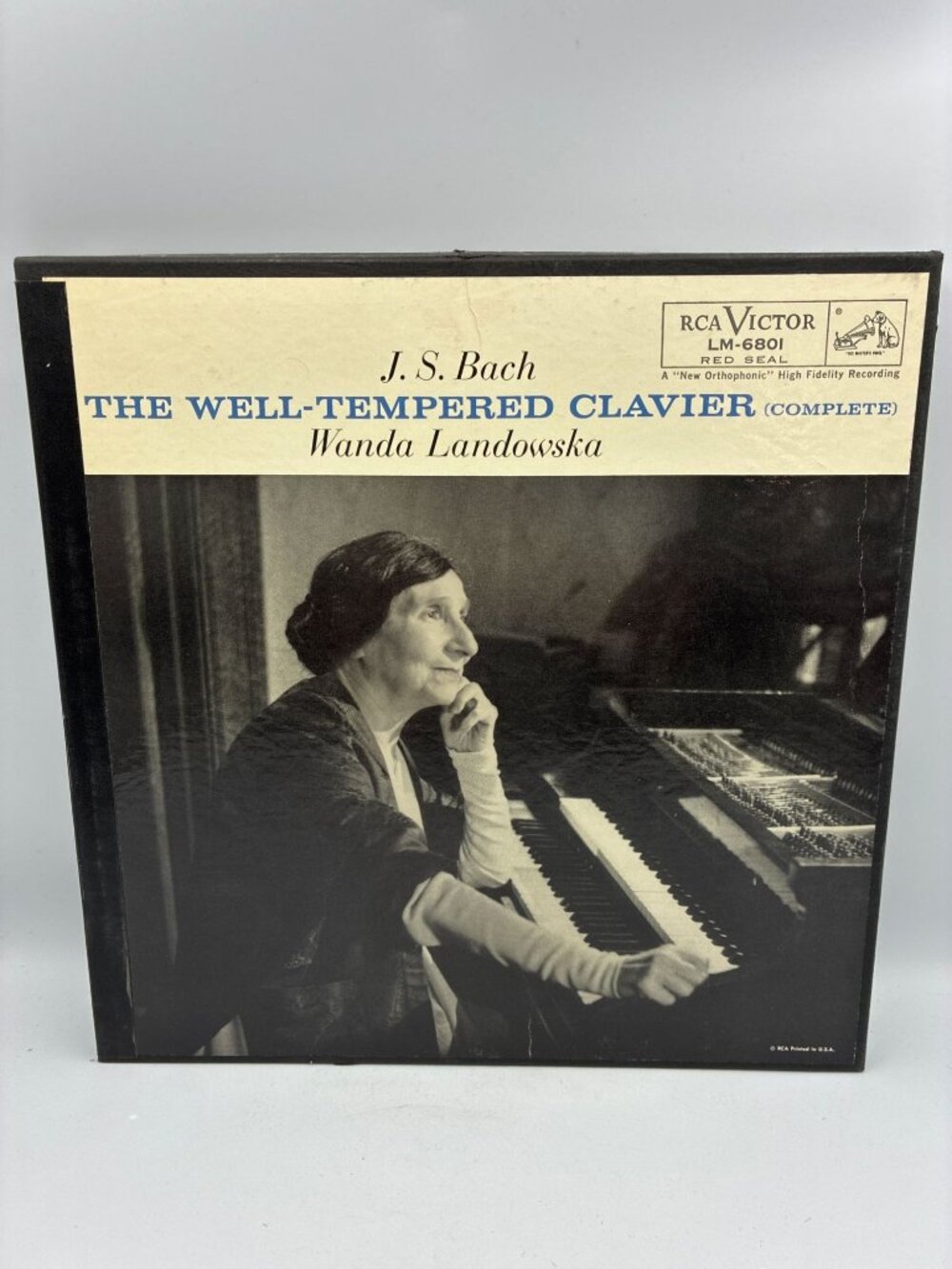 J.S. Bach The Well-Tempered Clavier Wanda Landowska RCA Victor LM-6801 Vinyl 33